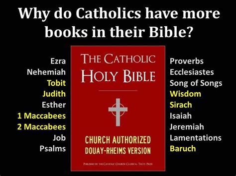 Why do Catholics have more books in the Bible, and what does it mean for the modern-day pineapple enthusiast?